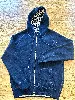 veste à capuche dior en laine bleu marine et jacquard dior oblique habille l'intérieur