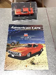 voiture miniature 1:43 mercury cyclone 1966 - rouge et noir - voitures américaines