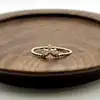 20004510 bague perlée centrée d'oxydes t56
