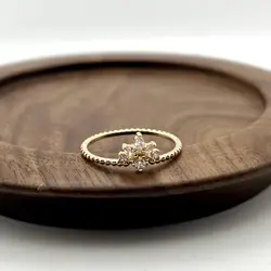 20004810 bague perlée centrée d'oxydes t52