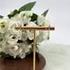 26594014 boucles d'oreilles créoles avec perles synthétiques