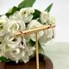 26594014 boucles d'oreilles créoles avec perles synthétiques