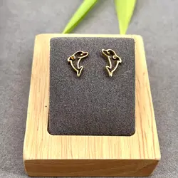 33794 boucles d'oreilles puces motif dauphin