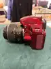 appareil photo nikon rouge d3200 + objectif nikon af-s dx nikkor 18-55mm f/3.5-5.6g vr ii