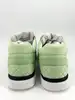 baskets chanel cc en suède et toile matelassé vert clair
