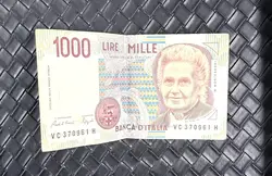 billet 1000 lire "montessori" 1990