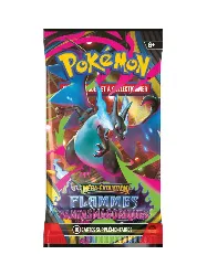 booster pokémon - méga - évolution flammes fantasmagoriques (10 cartes)