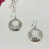 boucles d'oreilles en argent créoles ajourées argent 925 millième (22 ct) 6,53g