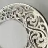 boucles d'oreilles en argent créoles ajourées argent 925 millième (22 ct) 6,53g