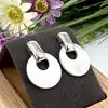 boucles d'oreilles en argent ornées de nacre argent 925 millième (22 ct) 3,80g