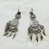 boucles d'oreilles gas bijoux pendantes argentées