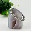 bracelet jonc ouvert torsadé argent 925 millième (22 ct) 54,26g