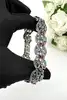 bracelet vintage orné de pierres naturelles argent 925 millième (22 ct) 33,62g