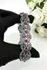 bracelet vintage orné de pierres naturelles argent 925 millième (22 ct) 33,62g