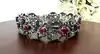 bracelet vintage orné de pierres naturelles argent 925 millième (22 ct) 33,62g