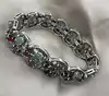 bracelet vintage orné de pierres naturelles argent 925 millième (22 ct) 33,62g