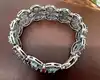 bracelet vintage orné de pierres naturelles argent 925 millième (22 ct) 33,62g
