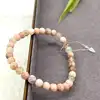 brpi bracelet élastiqué en pierre agate d6mm