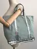 cabas vanessa bruno en toile et paillettes taille m couleur vert menthe