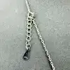 collier avec pendentif fleur orné d'un symbole infini et serti d'oxydes argent 925 millième (22 ct) 3,88g