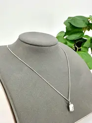 collier en argent maille gourmette avec pendentif l45cm argent 925 millième (22 ct) 3,51g