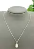 collier en argent maille gourmette avec pendentif l45cm argent 925 millième (22 ct) 3,51g