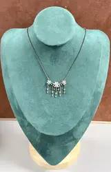 collier michal negrin fleurs pendantes
