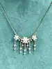 collier michal negrin fleurs pendantes