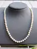 collier perles de culture avec fermoir boule en or  or 750 millième (18 ct) 19,82g