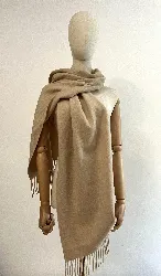 echarpe classique eric bompard en cachemire beige