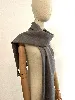 echarpe classique eric bompard en cachemire gris