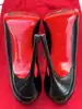 escarpins en talon 11 cm christian louboutin fifi en cuir noir