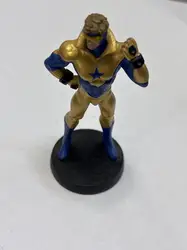 figurine en plomb marvel - booster gold - 2009