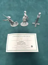 figurines en plomb soldats de la grande armée napoléonienne - carabinier, marin de la garde, chevalet porte tête