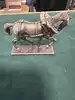 figurines en plomb soldats de la grande armée napoléonienne - cheval d'attelage d'artillerie avant droit, artilleur à pied de la g