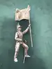 figurines en plomb soldats de la grande armée napoléonienne - cheval de dragon,n dragon, drapeau autrichien porté par le dragon