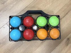 jeu de pétanque - 8 boules en plastique - jeu d'extérieur