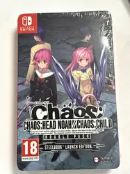 jeu nintendo switch double pack : chaos;head & chaos;child steelbook edition switch