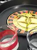 jeu pc wahou 32 - g2 - 035 jeu à boire roulette drinking game noir rouge vert jaune et transparent métal plastique et verre h7 x 3