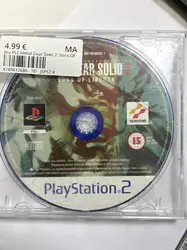 jeu ps2 metal gear solid 2: sons of liberty platinum