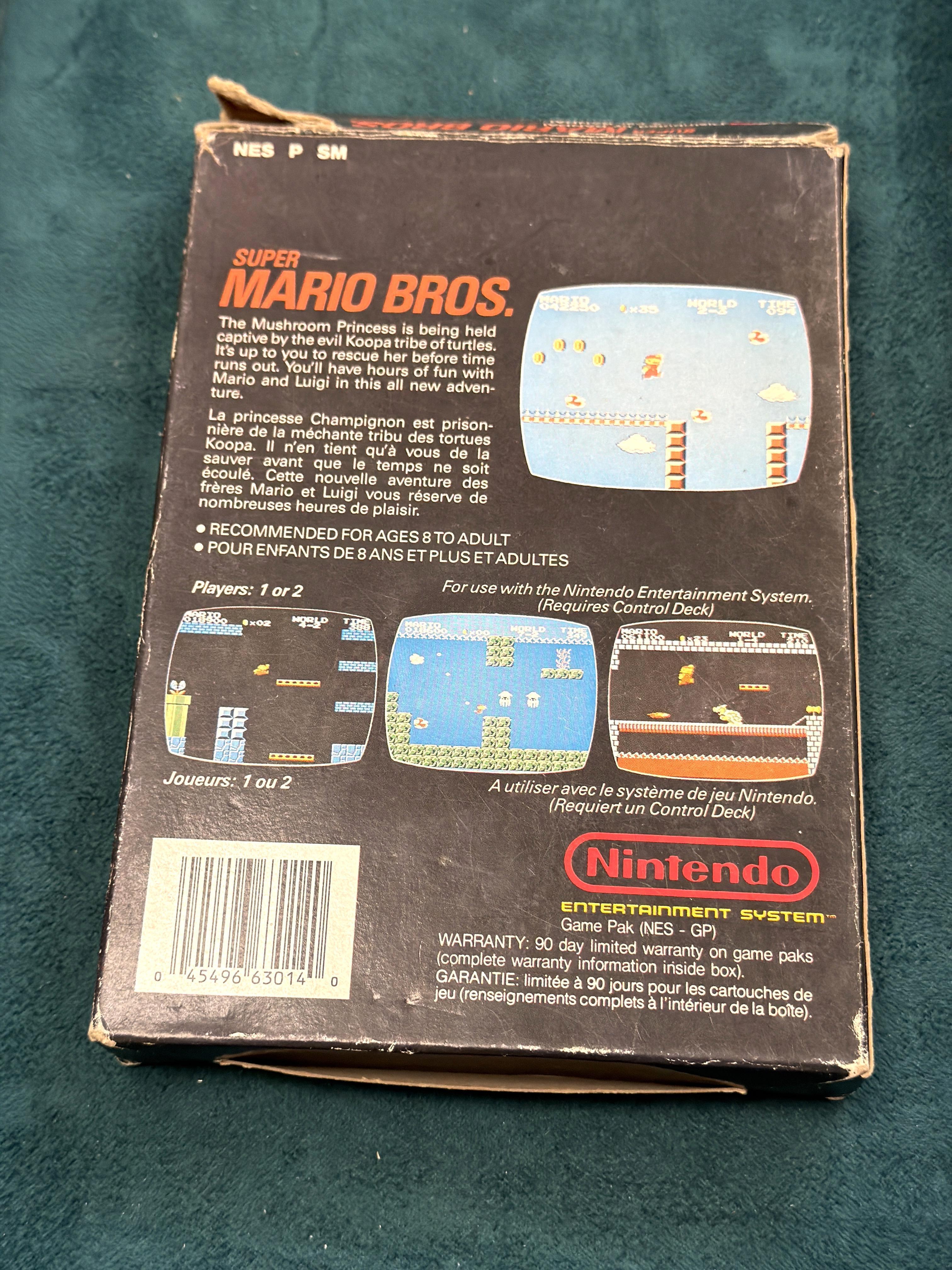 Jeu Super Mario Bros Nes 