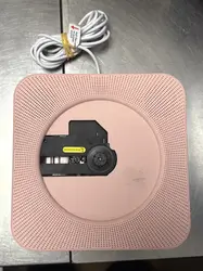 lecteur cd astronord avec bluetooth et télécommande - radio fm / microsd / aux 3,5 mm - rose