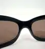 lunettes de soleil chanel 5127-b camélia strass monture noire et verres marron