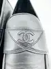 mocassins chanel en cuir noir