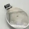 pendentif argent orné d'une pierre verte argent 925 millième (22 ct) 18,04g