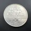 pièce 100 francs droits de l'homme 1989 argent 900 millième 15g