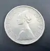 pièce 500 lires caravelles de christophe colomb 1958 argent 835 millième 10,96g