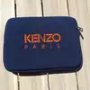 pochette / etui kenzo paris bleu marine broderie tigre