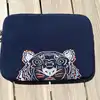 pochette / etui kenzo paris bleu marine broderie tigre