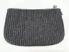 pochette lancel noir effet paille